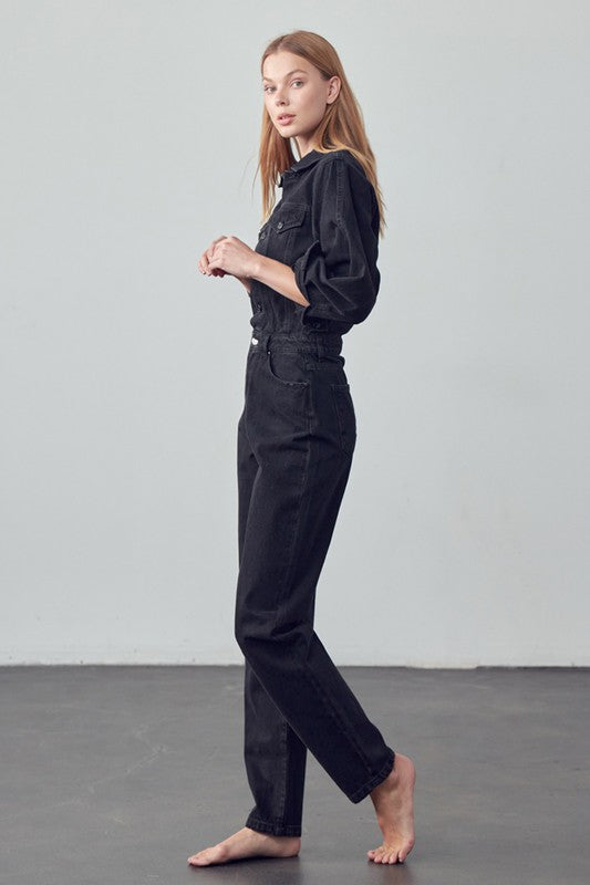 BALLOON SLEEVE JUMPSUIT
