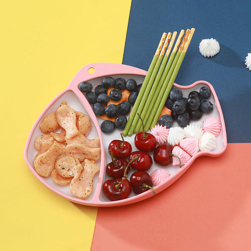Silicone Baby Dishes for Children's Tableware Plate Non-slip Baby