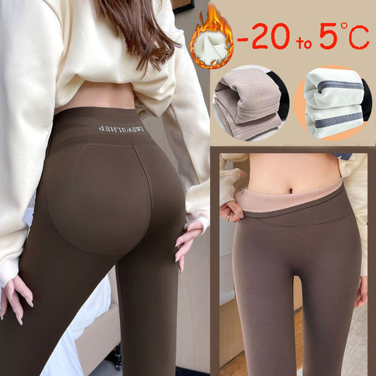 Fleece Thickened Leggings Winter -20 To 5 Shark Pants For Women High