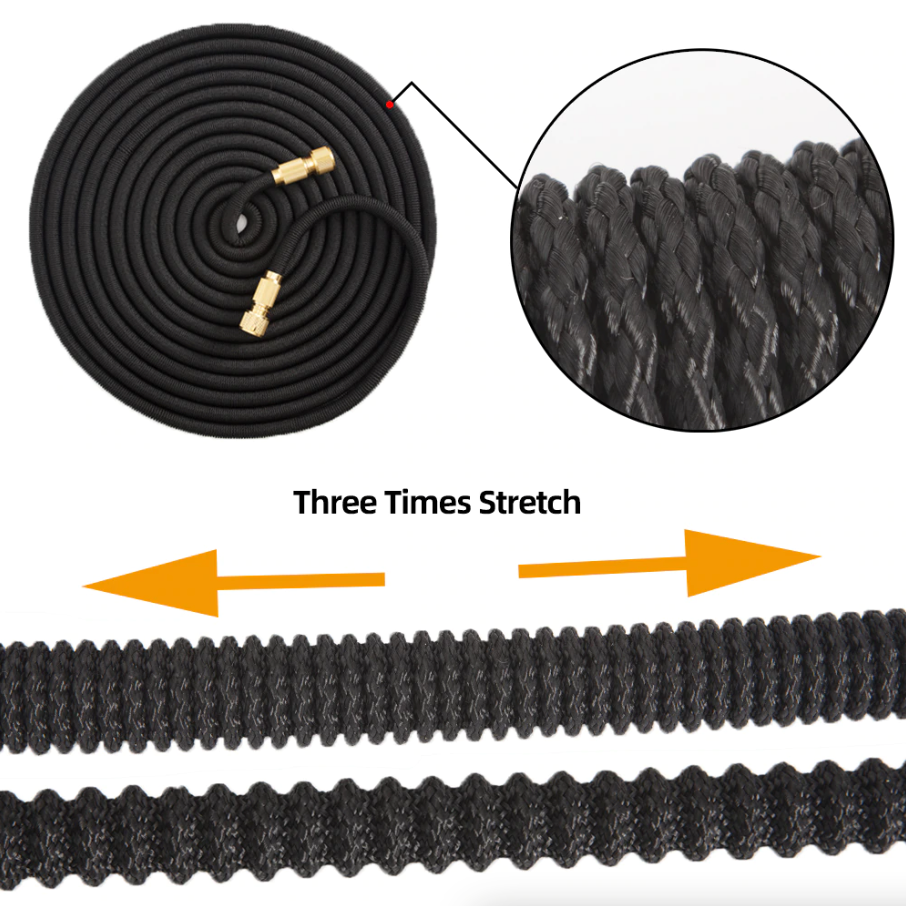 4X Stronger Deluxe Expandable Flexible Garden Hose Water Hose 25, 50,