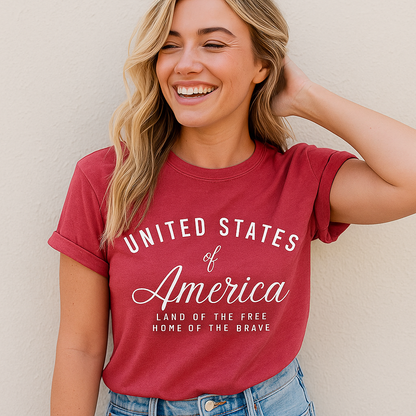 United States of America Tee, Patriotic Graphic Shirt