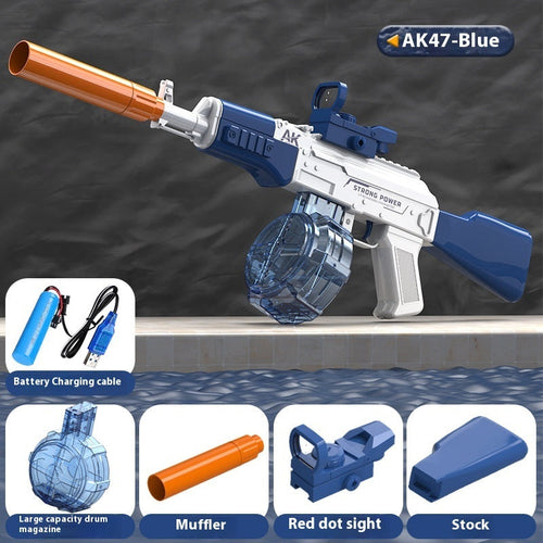 AK47 Electric Water Guns Fully Automatic Shooting Game Beach
