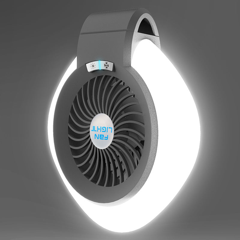 Innovative Portable Camping Light with Rechargeable Fan for Outdoor