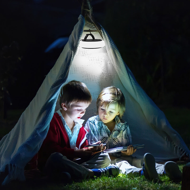 Innovative Portable Camping Light with Rechargeable Fan for Outdoor