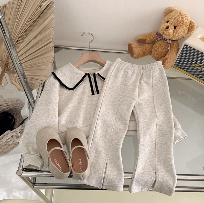 Trendy Casual Two-piece Outfit for Girls
