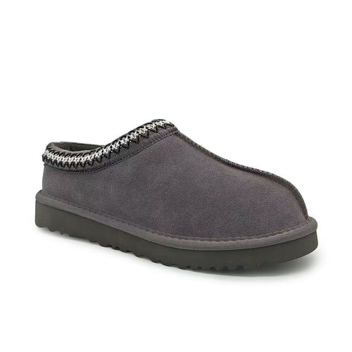 Furry Slip-On Woman Clogs Fuzzy Cozy Open-Back Snow Boots