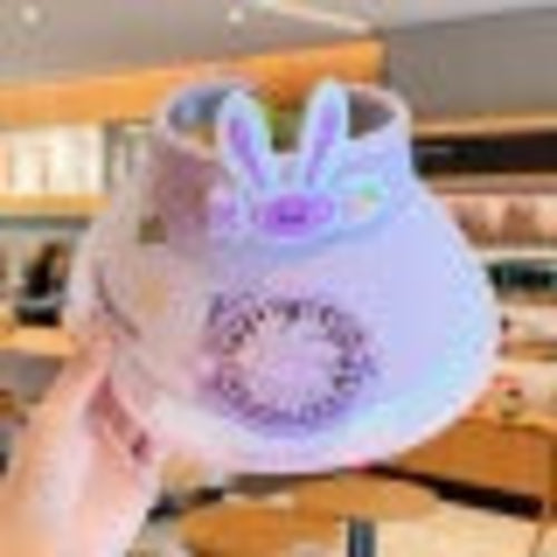 Kids Cartoon Sun Hat with Cooling Fan, UPF50+ Wide Brim Neck Flap