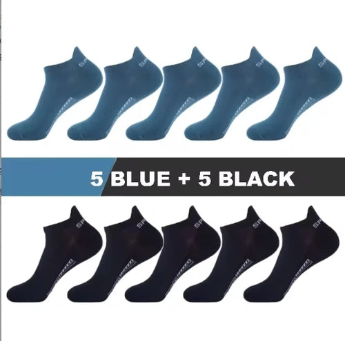 5/10/20 Pairs Men Short Socks Trendy High-Quality Low Cut Round Neck