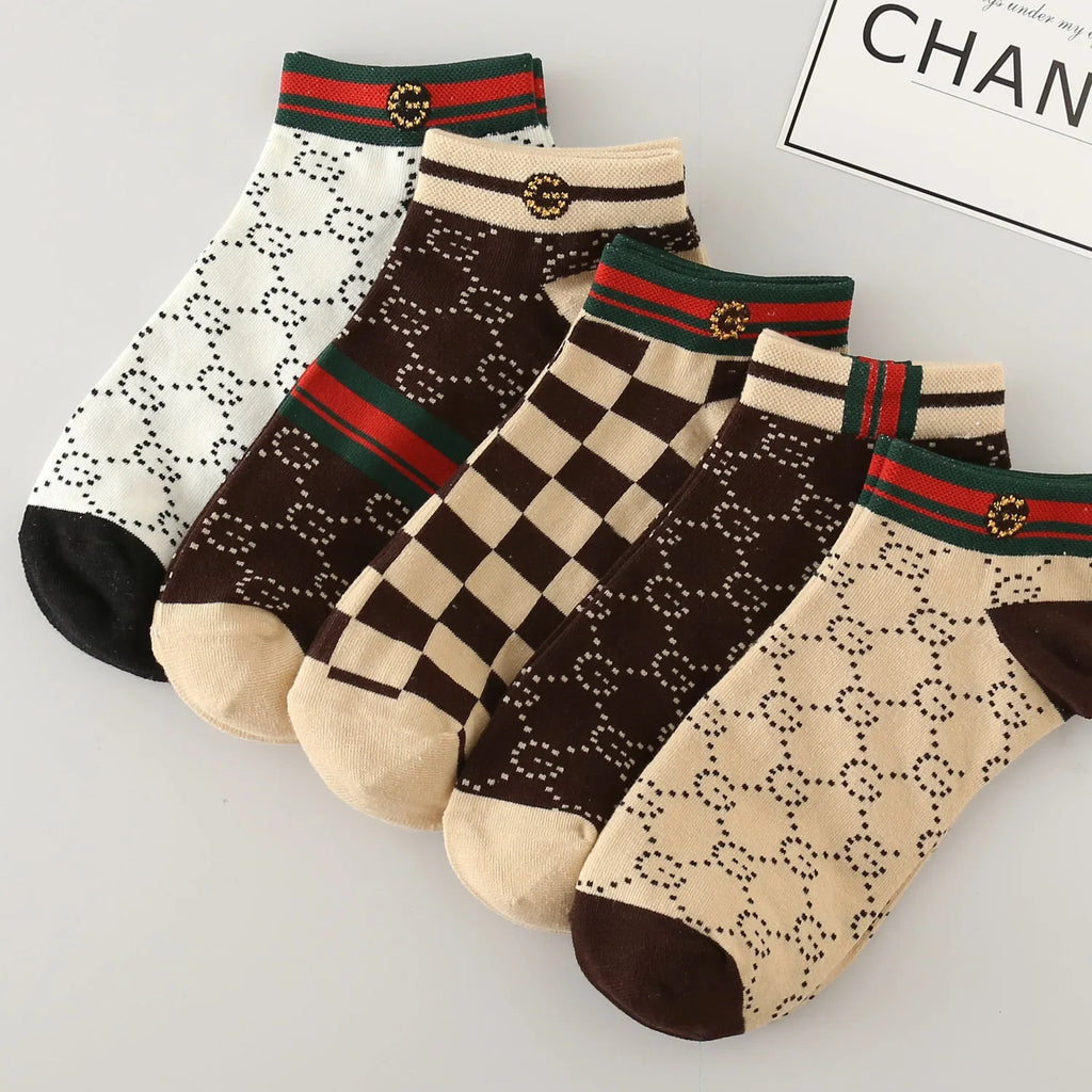5/10 pcs Men's Thin Breathable Low-Cut Socks - Anti-Odor,