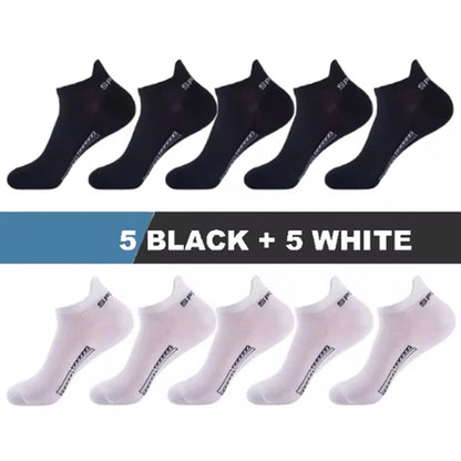5/10/20 Pairs Men Short Socks Trendy High-Quality Low Cut Round Neck