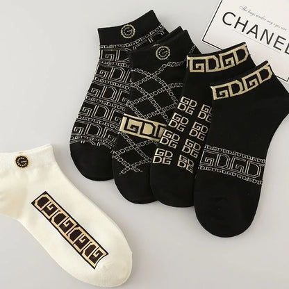 5/10 pcs Men's Thin Breathable Low-Cut Socks - Anti-Odor,