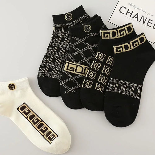 5/10 pcs Men's Thin Breathable Low-Cut Socks - Anti-Odor,