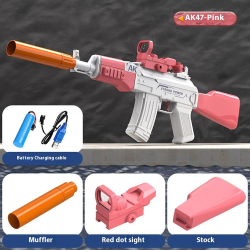 AK47 Electric Water Guns Fully Automatic Shooting Game Beach