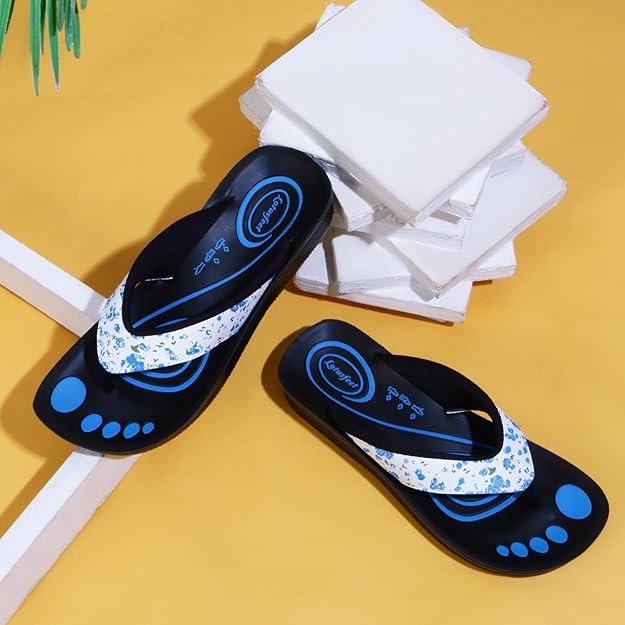 Lotusfeet Blue Footwear For Women LF0859