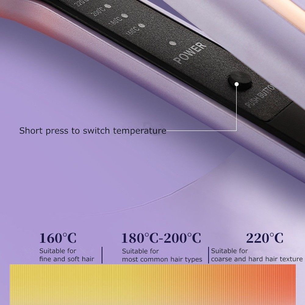 Professional Steam Hair Straightener Ceramic Tourmaline Ionic Flat