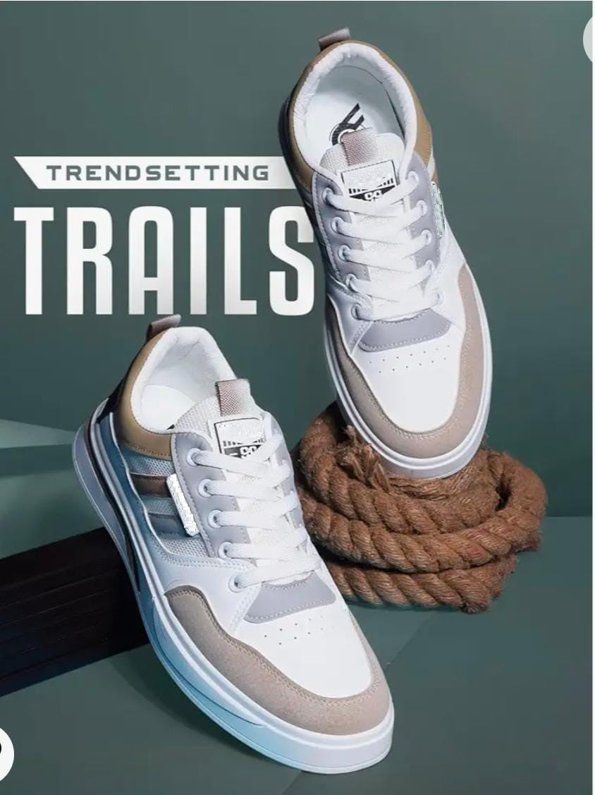 White Brown Sneaker For Men (SIZE 7K)