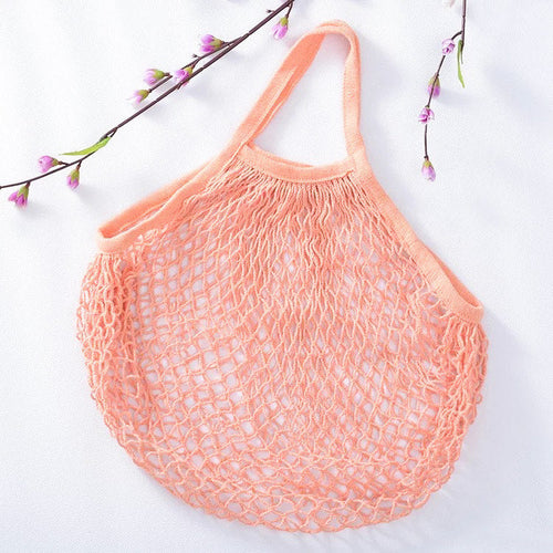 Reusable Organic Cotton Mesh Bag - Plastic Free Zero Waste Shopping