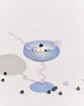 Jelly Bean Wine Glass - Whimsical Eclectic Dopamine Cocktail Coupe